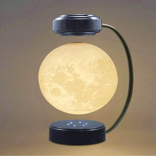 3D Magnetic Levitating Moon Lamp LED Night Light Rotating Wireless Moon Ball Floating Lamp For Bedroom Novelty Christmas Gifts